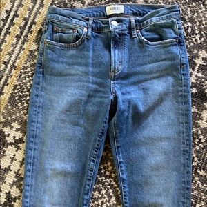 Agolde Toni mid rise straight ankle jeans